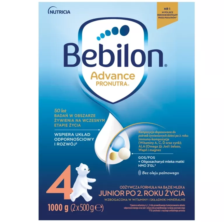 MLEKO MODYFIKOWANE BEBILON 4 ADVANCE PRONUTRA 1000 G