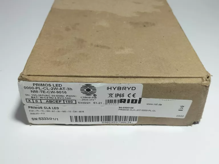 OPRAWA OSWIETLENIA AWARYJNEGO PRIMOS CLA LED 0141
