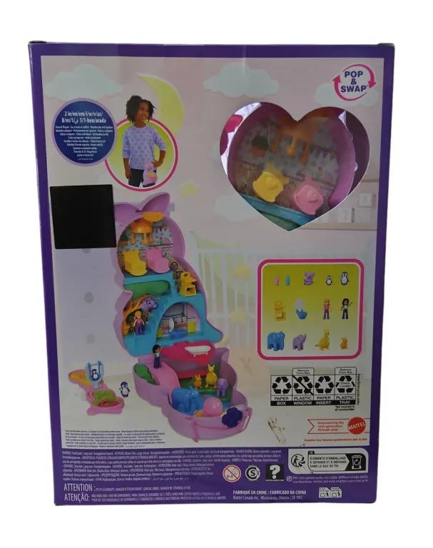 POLLY POCKET TINY POWER TOREBKA MUSZELKA MUSZLA PREZENT SYRENKA AKCESORIA
