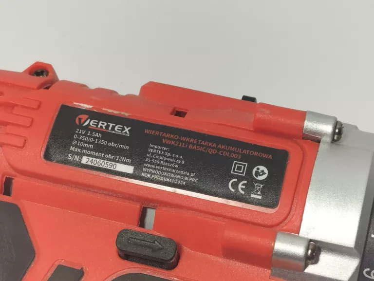 WKRETARKA VERTEX 21V + BITY