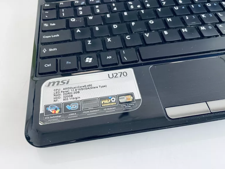 LAPTOP MSI MS-1245 11,6 " AMD E 2GB /320GB