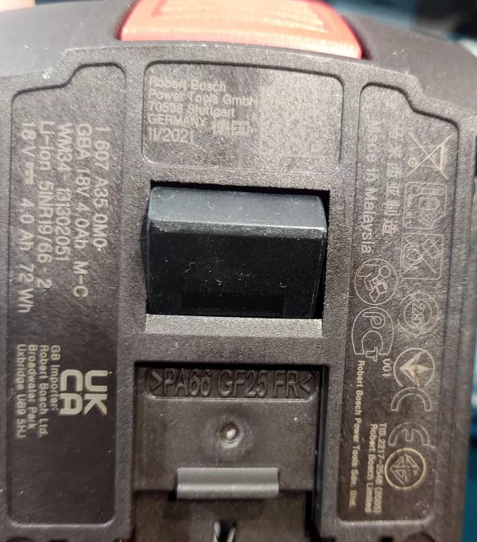 MŁOT UDAROWY BOSCH OBROTOWY AKUMULATOROWY SDS+ GBH 180-LI 2*4.0AH