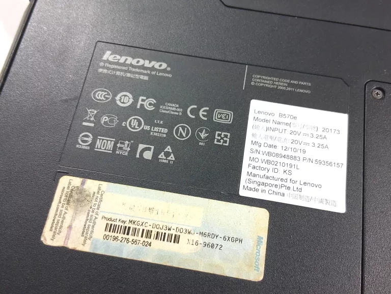 LENOVO B570E B960 4GB RAM 320GB DYSK