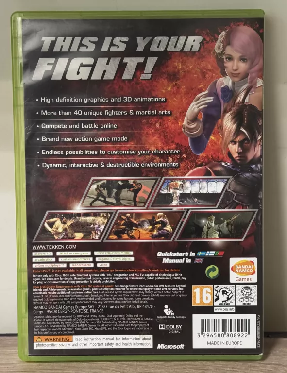 GRA TEKKEN 6 NA KONSOLE XBOX 360