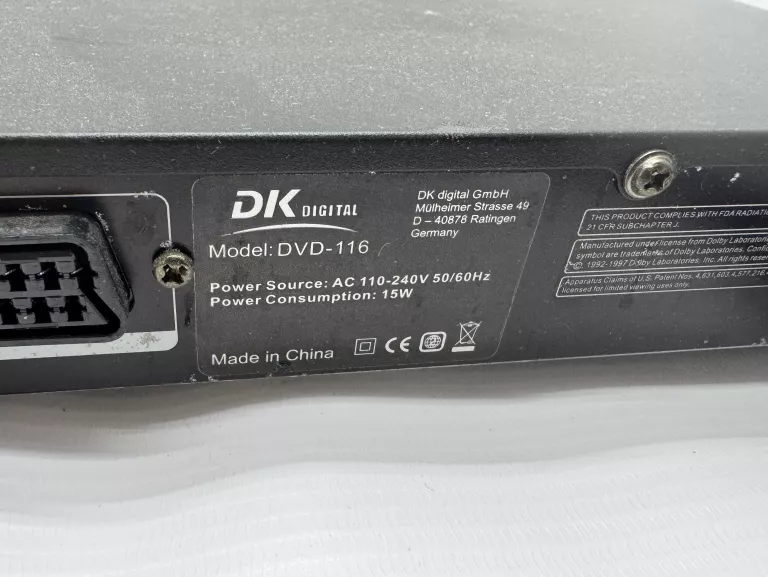 DVD-116 DK DIGITAL