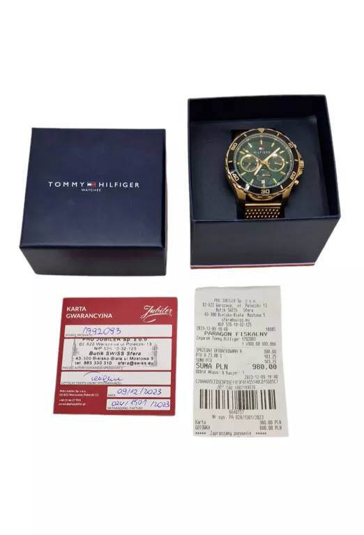 TOMMY HILFIGER ZEGAREK MĘSKI 1792093 * OKAZJA *