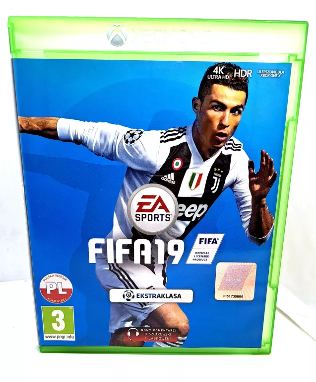 GRA XBOX ONE FIFA 19 EKSTRALIGA STAN PŁYTY 5/5 PL 5030945121923