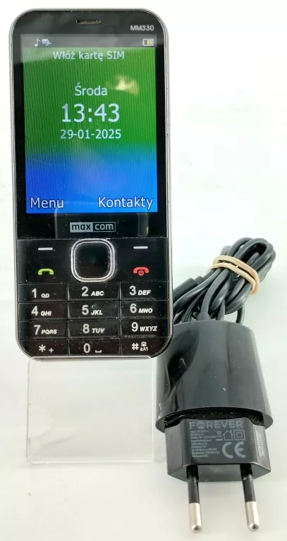 TELEFON MAXCOM MM330 + ŁADOWARKA