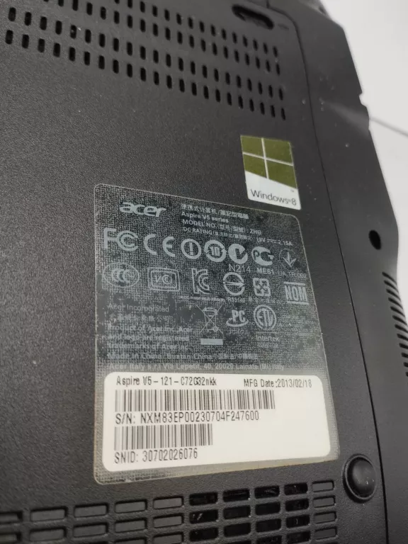 LAPTOP ACER ASPIRE V5 - 121 4GB/512GB/WIN10/AMDC-70