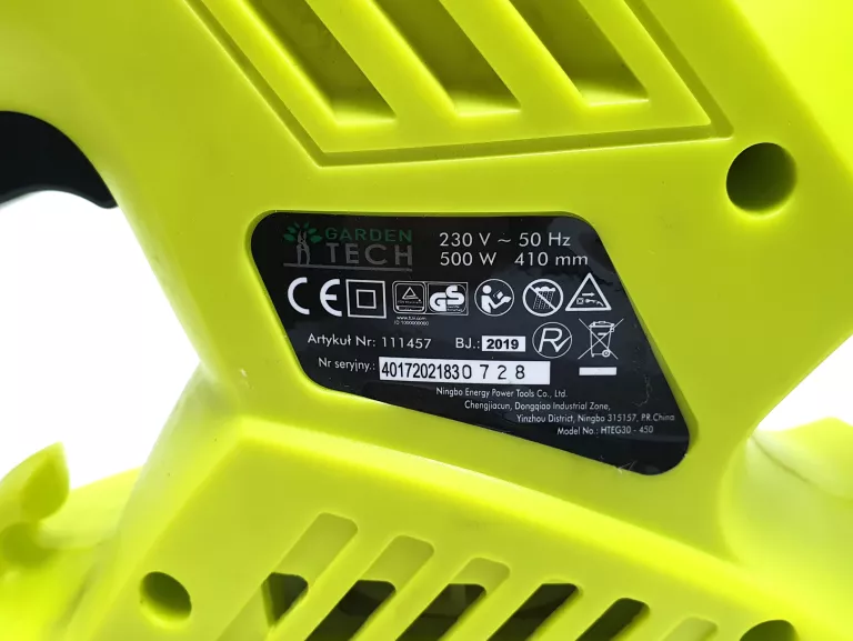NOŻYCE PRZYCINARKA DO ŻYWOPŁOTU 500W GARDEN TECH