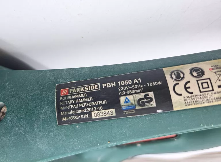 MŁOTOWIERTARKA PARKSIDE PBH 1050 A1 | WALIZKA