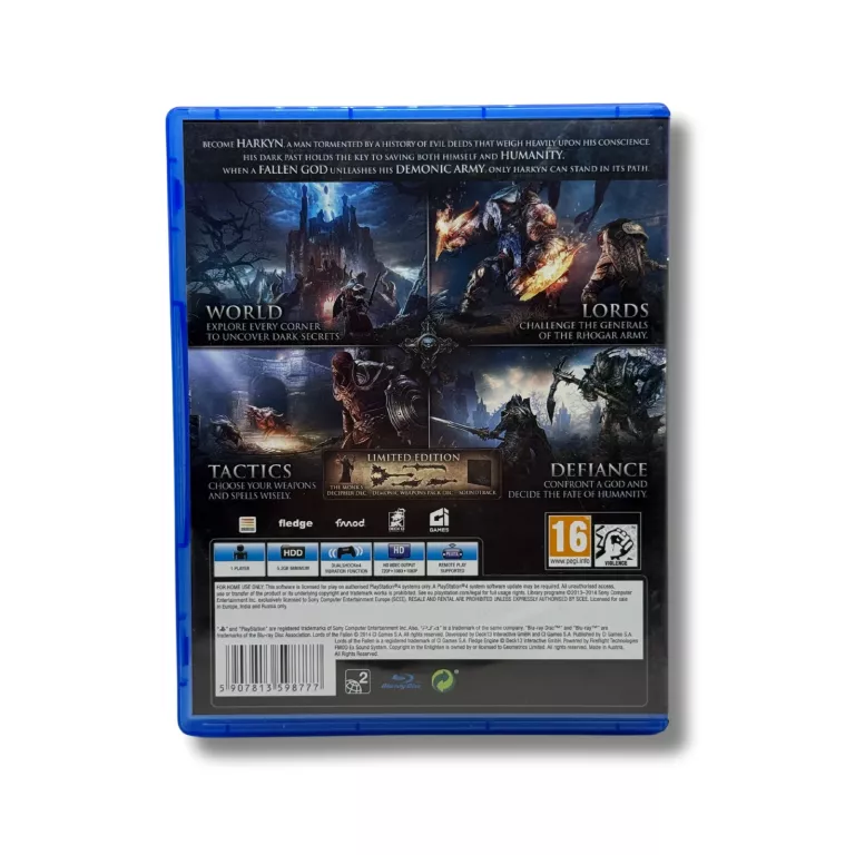 GRA PS4 LORDS OF THE FALLEN LIMITED EDITION