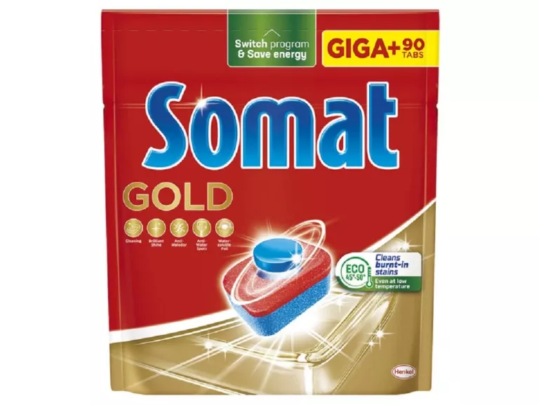 TABLETKI DO ZMYWARKI SOMAT GOLD GIGA+ 90 SZTUK SILNIE CZYSZCZĄCE TABLETKI