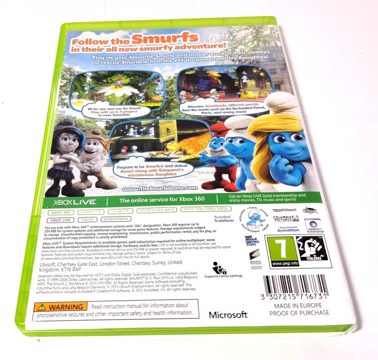 GRA NA XBOX360 THE SMURFS 2