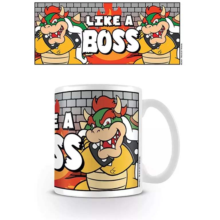 KUBEK Z NADRUKIEM SUPER MARIO KUBEK DLA DZIECI LIKE A BOSS 315 ML