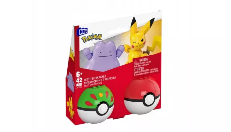 POKÉMON MEGA CONSTRUCTION SET POKÉ BALL COLLECTION: PIKACHU & DITTO