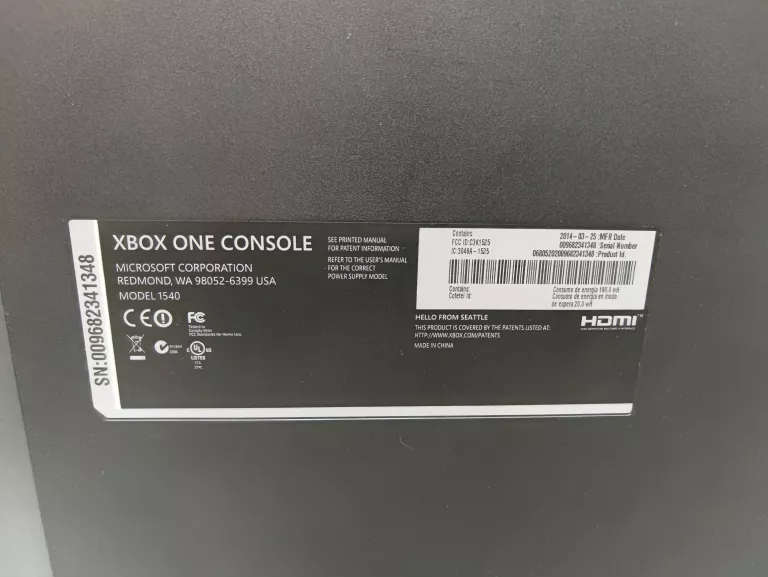 KONSOLA XBOX ONE 1540 365 GB
