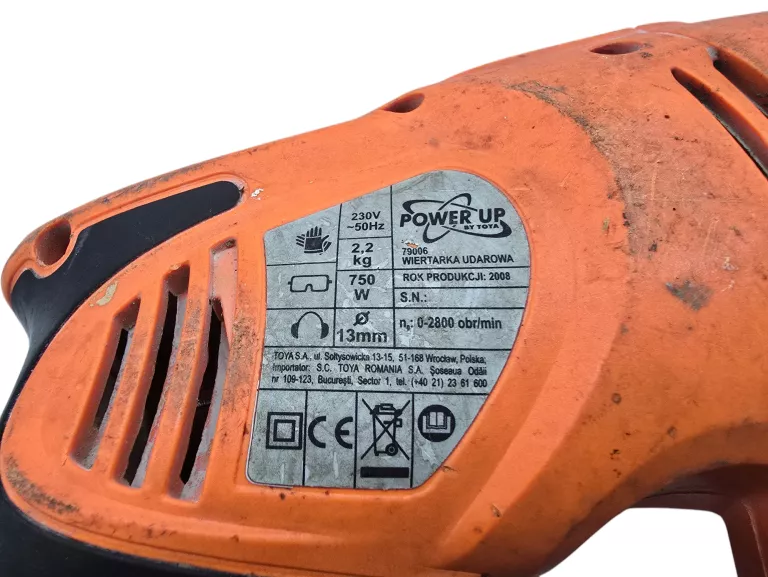 WIERTARKA UDAAROWA POWER UP TOYA 750W
