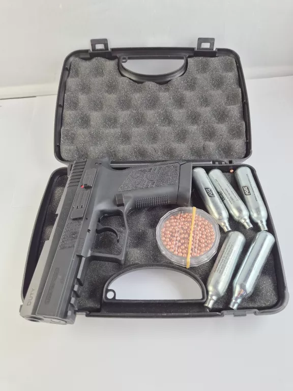 WIATRÓWKA DUTY CZ 75 P-07 + WALIZECZKA, NABOJE, KULKI