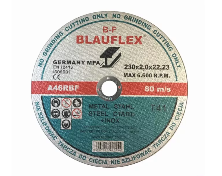 TARCZA DO CIĘCIA METALU 230X2,0X22,23 BLAUFLEX