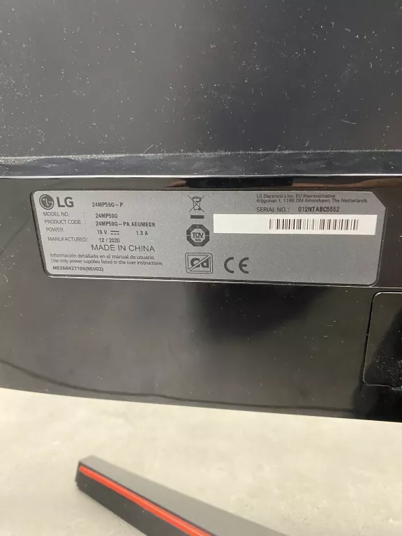 MONITOR LED LG 24MP59G-P 23,8 " 1920 X 1080 PX IPS / PLS