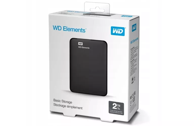 DYSK TWARDY HDD ZEWNĘTRZNY PRZENOŚNY 2TB WD ELEMENTS PORTABLE 2,5'' USB 3.