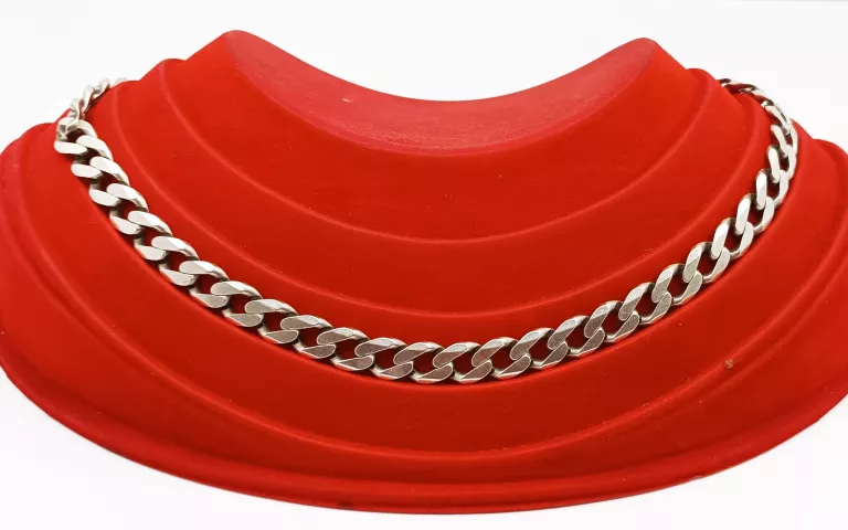 SREBRNY ŁAŃCUSZEK MĘSKI PANCERKA 54CM