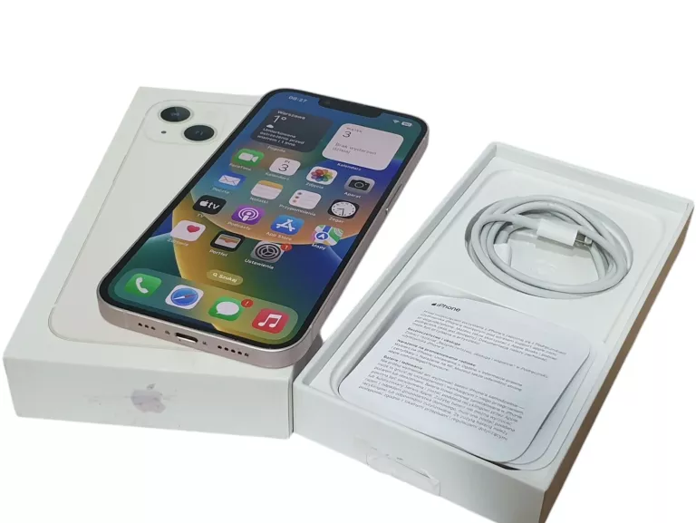 SMARTFON APPLE IPHONE 13 256 GB RÓŻOWY KONDYCJA BARTERII 94%