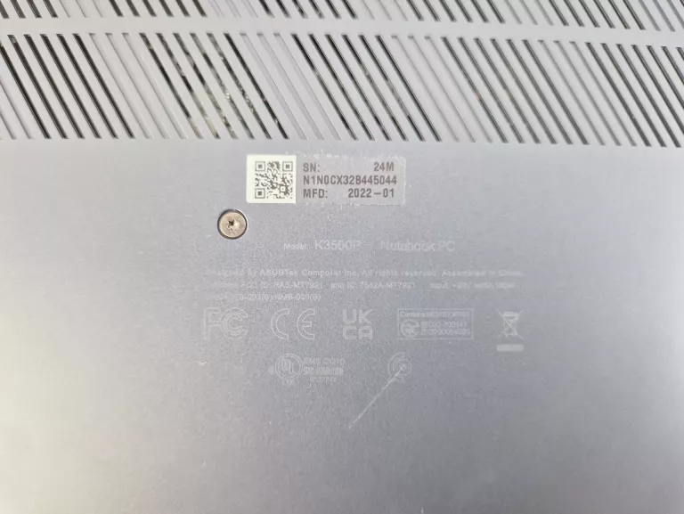 LAPTOP ASUS VIVOBOOK PRO 15 OLED K3500P I5 16/512GB RTX3050