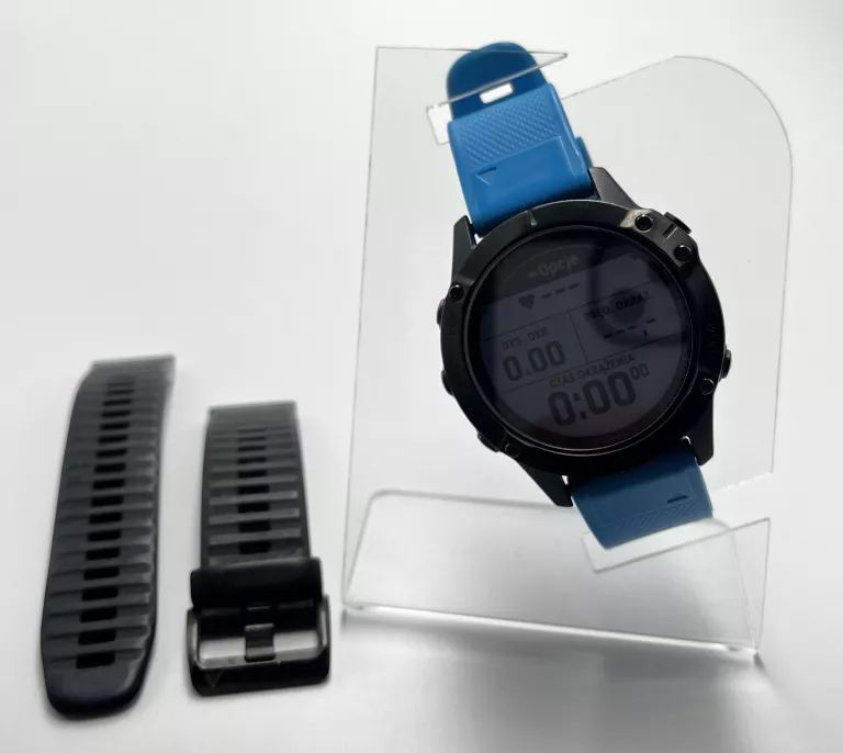 ZEGAREK SMARTWATCH GARMIN FENIX 6 SAPPHIRE CZARNY ANDROID IOS
