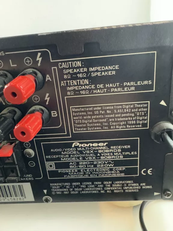 AMPLITUNER PIONEER VSX-808RDS