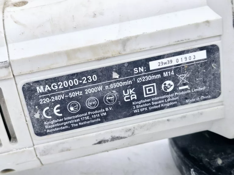 SZLIFIERKA KĄTOWA MACALLISTER MAG2000-230 2000W