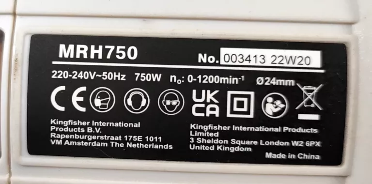 MŁOTOWIERTARKA MACALLISTER MRH 750 WALIZKA
