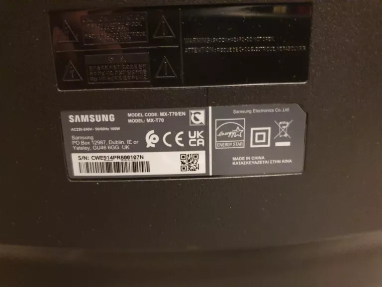 GŁOŚNIK PRZENOŚNY SAMSUNG MX-T70 BLUETOOTH 1500W