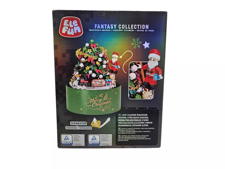 KLOCKI ELEFUN ŚWIĄTECZNA CHOINKA W ŚNIEŻNEJ KULI FANTASY COLLECTION 357 EL