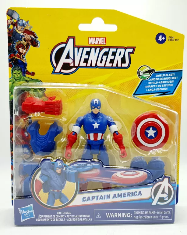 FIGURKA MARVEL AVENGERS BATTLE GEAR KAPITAN AMERYKA F93415X6