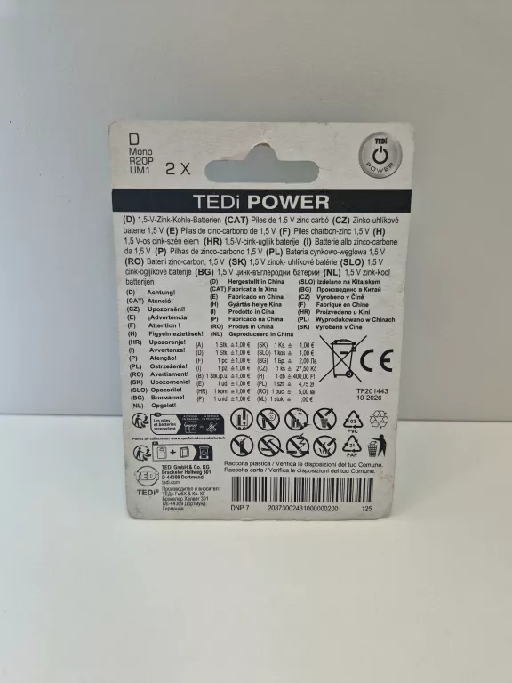BATERIE TEDI POWER R20P