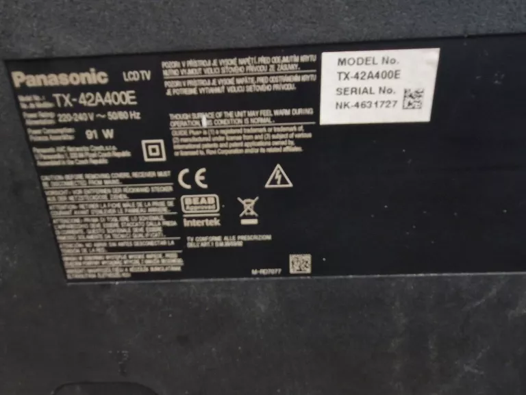 TELEWIZOR PANASONIC TX-42A400E