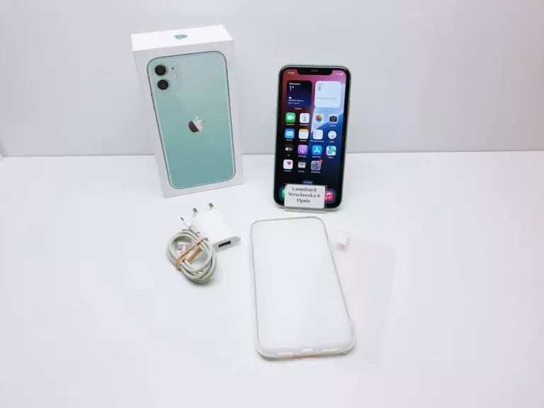 TELEFON APPLE IPHONE 11 128GB KONDYCJA 77% SERWIS KOMPLET