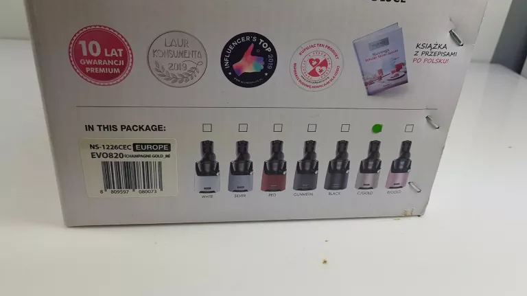 SOKOWIRÓWKA KUVINGS JUICER EVO 820 NS-1226CEC PUD