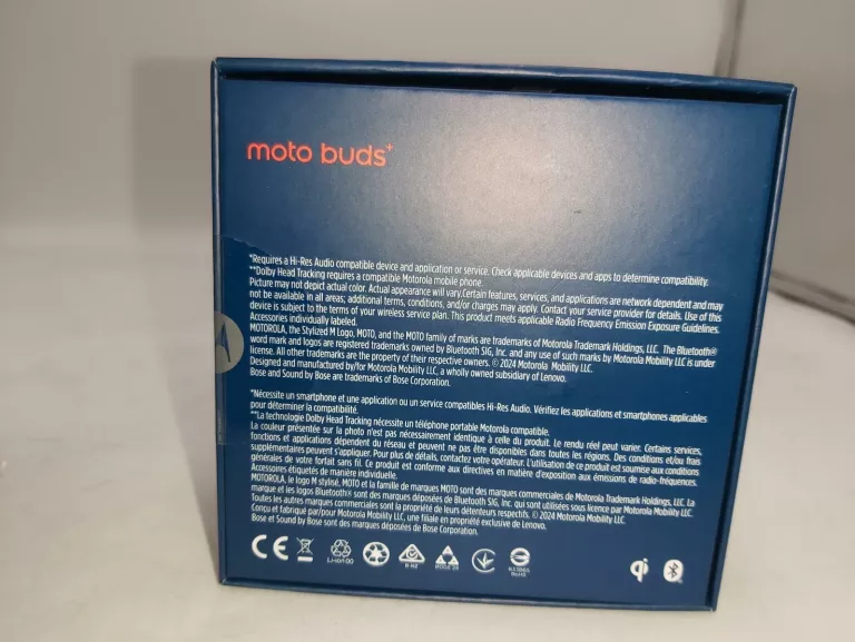 SŁUCHAWKI BEZPRZEWODOWE DOKANAŁOWE MOTOROLA MOTO BUDS+ SOUND BY BOSE