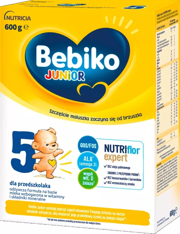 BEBIKO 5 MLEKO NASTĘPNE NUTRIFLOREXPERT 36M+ 600 G