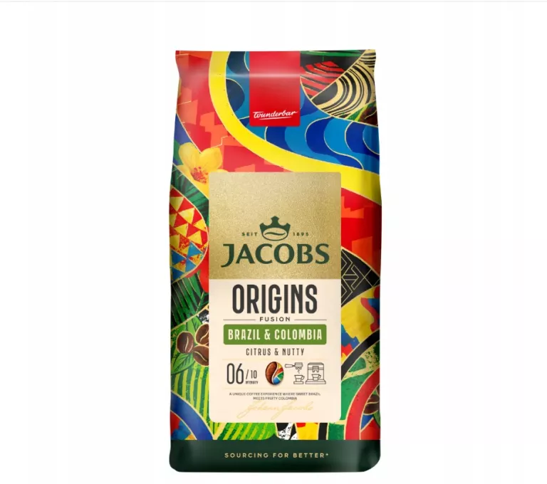 KAWA ZIARNISTA MIESZANA JACOBS ORIGINS FUSION BRAZIL & COLOMBIA 1000 G