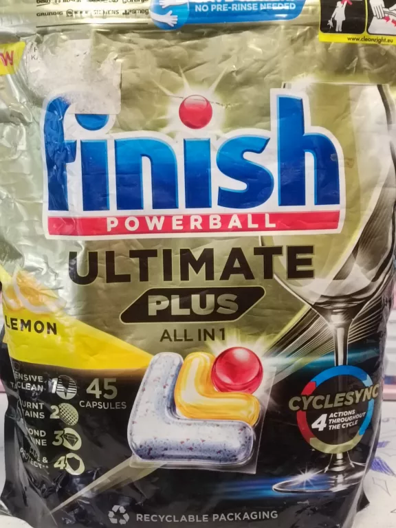 FINISH ULTIMATE PLUS KAPSUŁKI DO ZMYWARKI 45 FRESH
