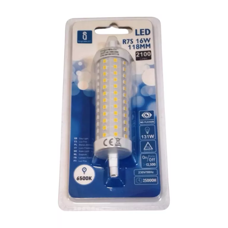 ŻARNIK WKŁAD LED R7S 16W 118MM HALOGEN