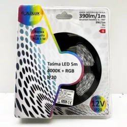 TAŚMA PASEK LED 12V 5M RGB RGBW DO POKOJU POD ŁÓŻKO NA BIURKO 590150831931
