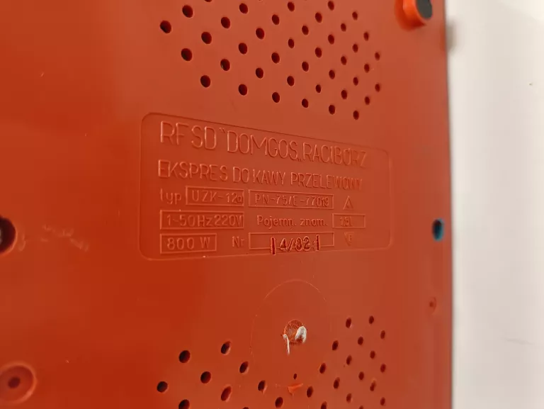 STARY EKSPRES PRZELWOWY AROMA UZT-12A RACIBÓRZ POMARAŃCZOWY
