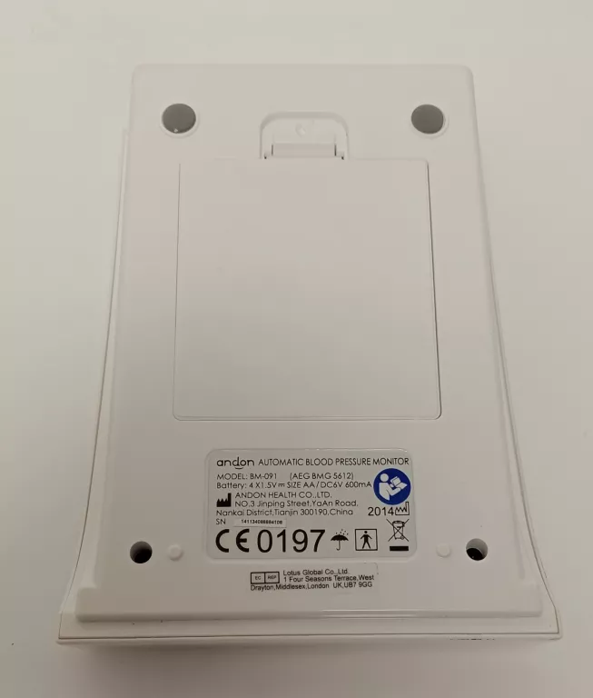 CIŚNIENIOMIERZ ELEKTRONICZNY AEG BMG 5612