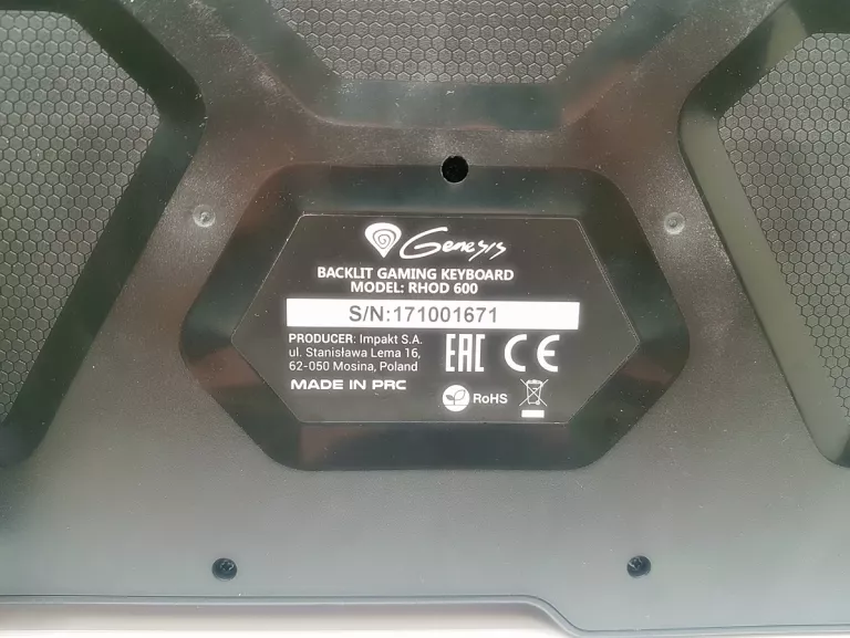 KLAWIATURA GENESIS RHOD 600 RGB