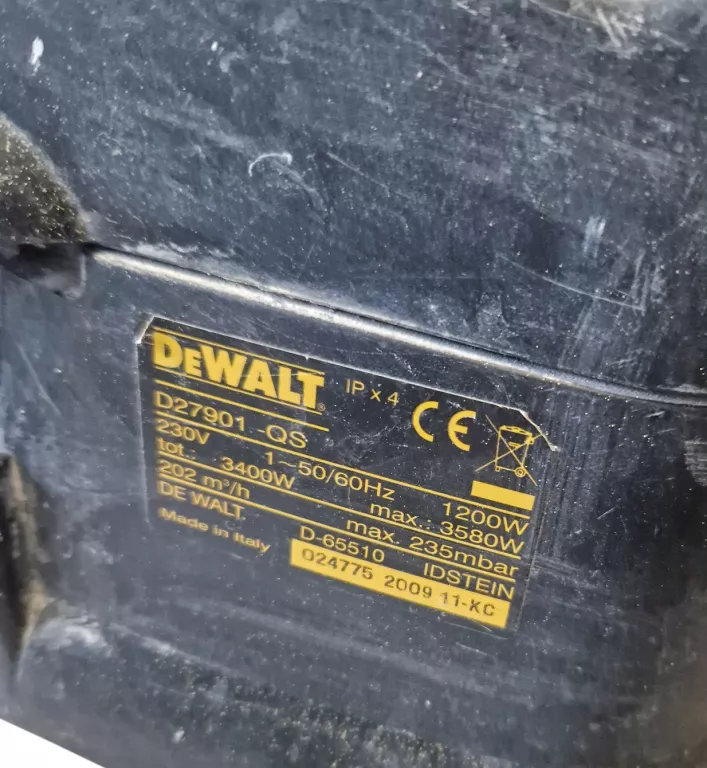 ODKURZACZ PRZEMYSŁOWY DEWALT D27901-QS! OKAZJA!